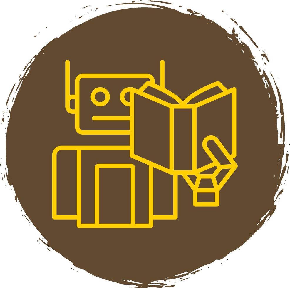 Robot Line Gradient Icon Design vector