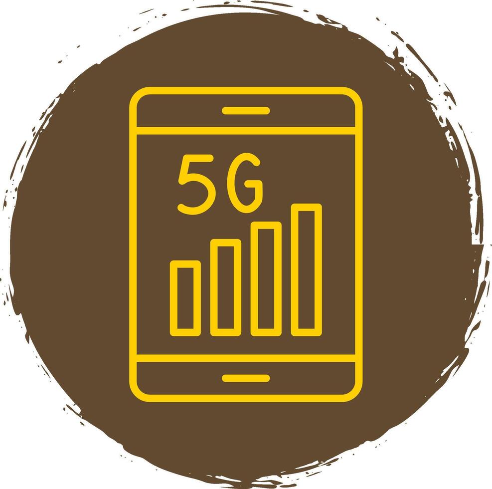 5g Line Gradient Icon Design vector