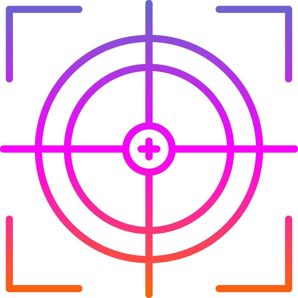 Scope Line Gradient Icon Design vector