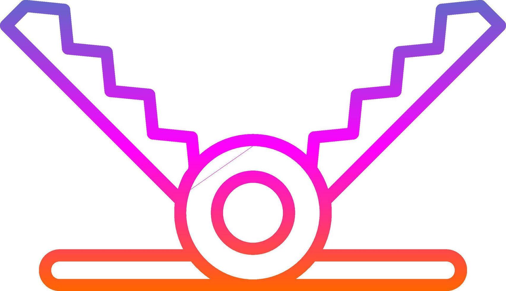 Trap Line Gradient Icon Design vector