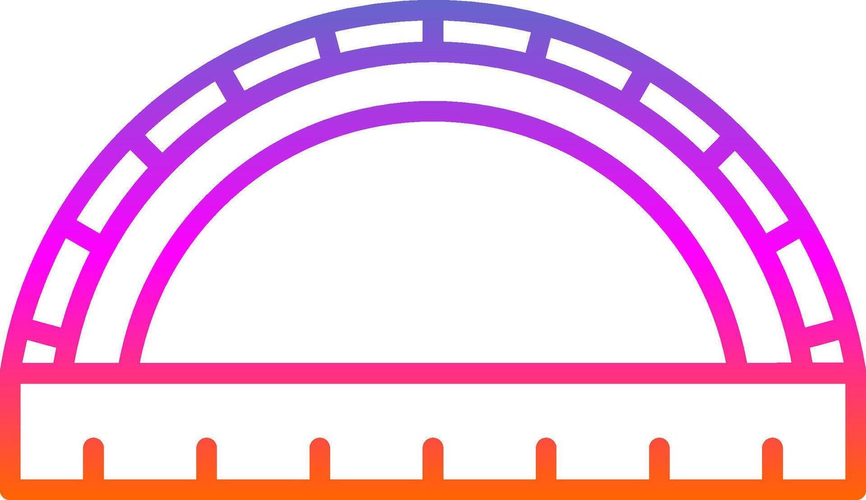 Ruler Line Gradient Icon Design vector