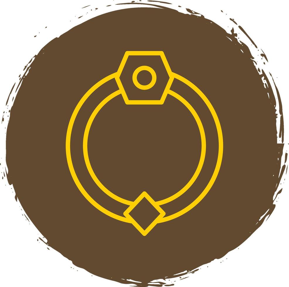 Door Knocker Line Gradient Icon Design vector