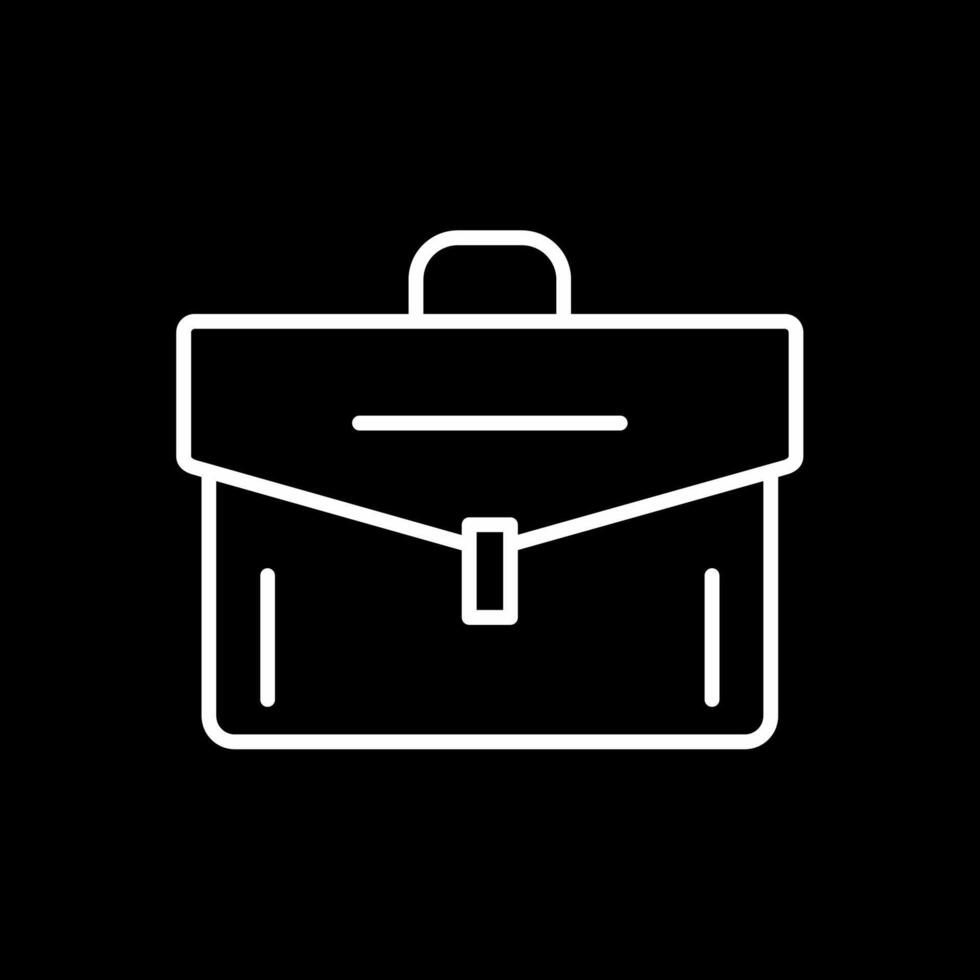 Portfolio Line Inverted Icon Design vector