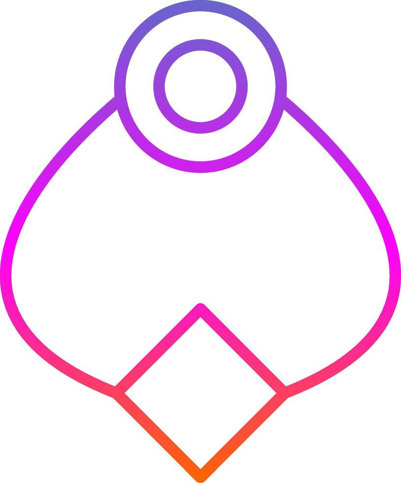 Door Knocker Line Gradient Icon Design vector