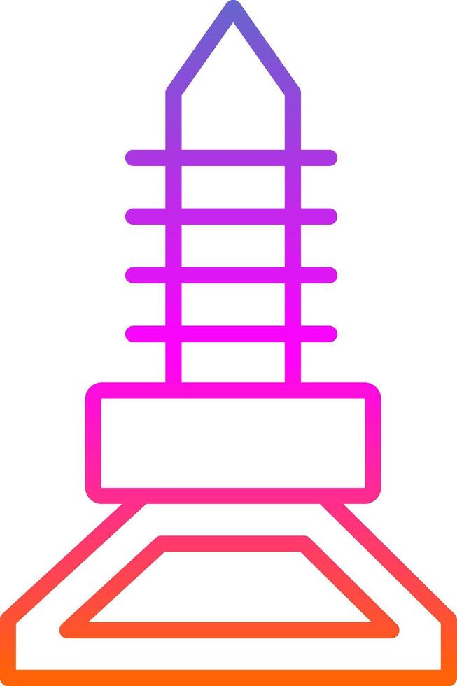 Feet Line Gradient Icon Design vector