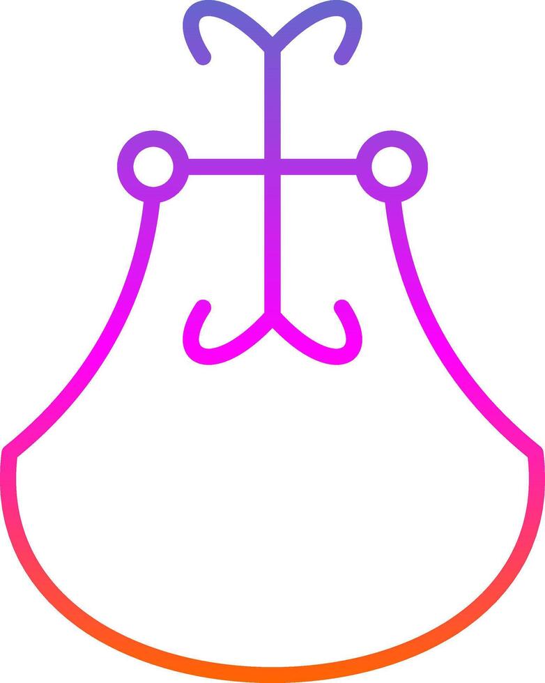 Door Knocker Line Gradient Icon Design vector