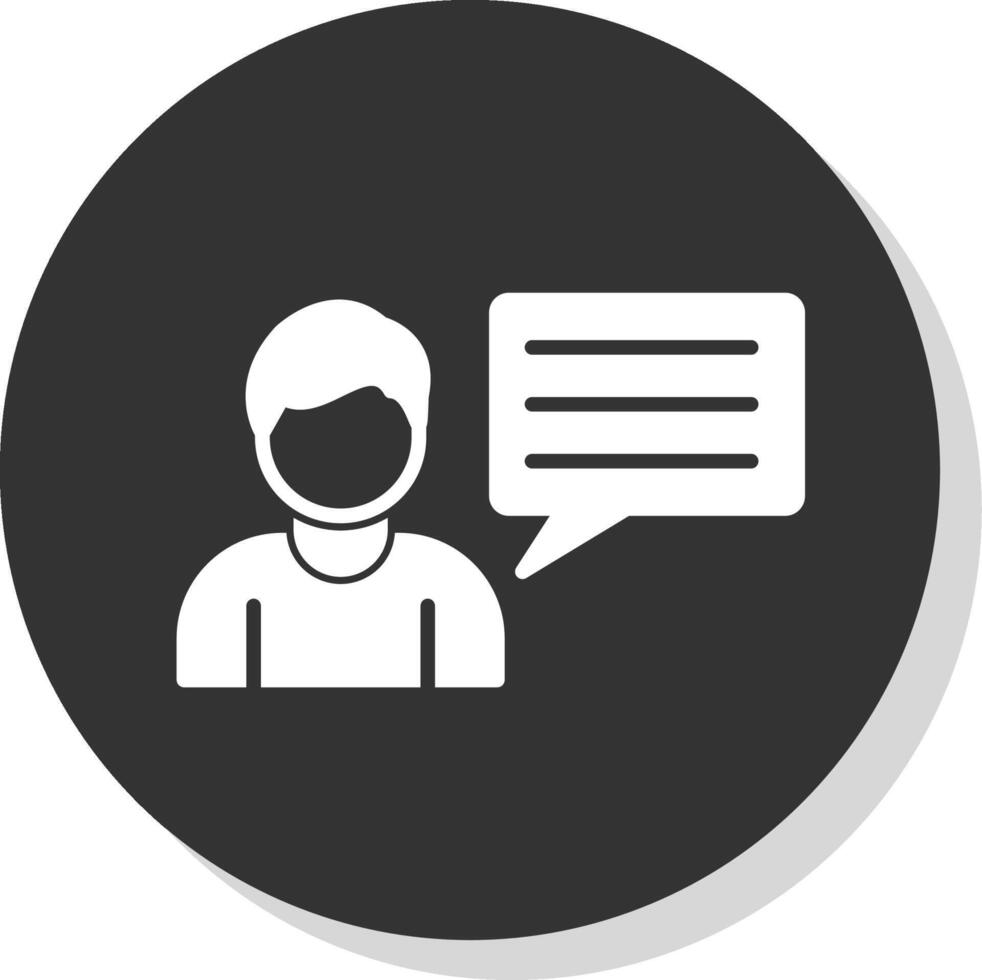 Business Consulting Glyph Shadow Circle Icon Design vector