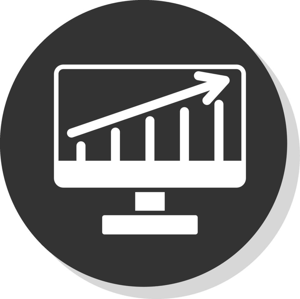 Traffic Analytic Glyph Shadow Circle Icon Design vector