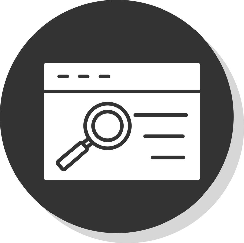 Quality Assurance Glyph Shadow Circle Icon Design vector