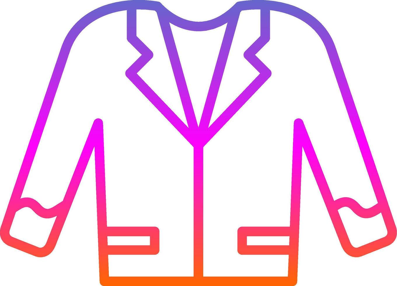 Suit Line Gradient Icon Design vector