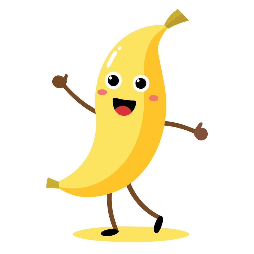A minimalist Carton Character with smile flat style illustration vector