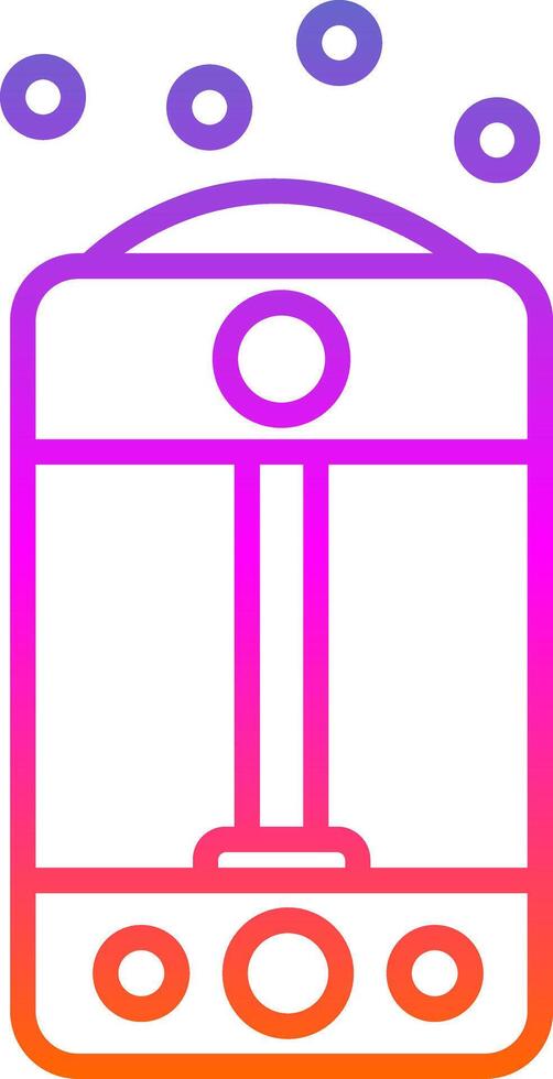 Humidifier Line Gradient Icon Design vector