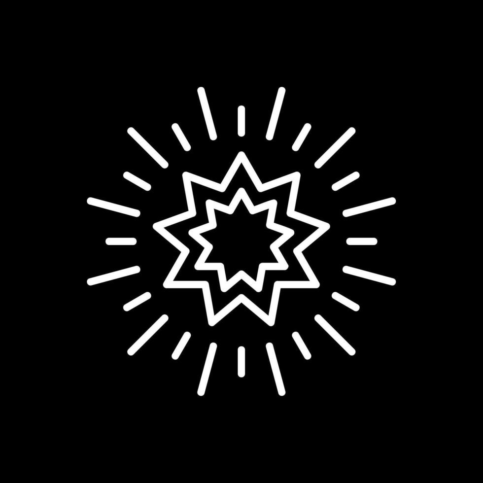 Stars Line Inverted Icon Design vector