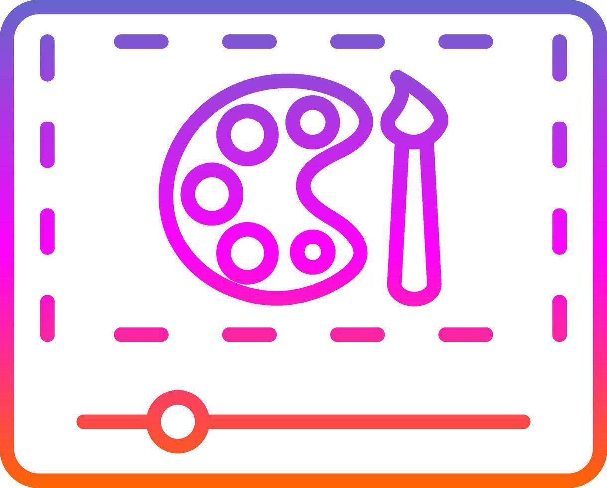 Line Gradient Icon Design vector