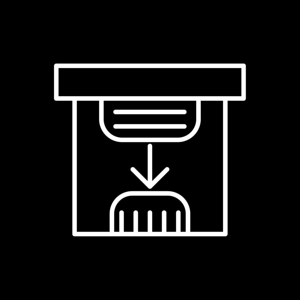 Save Line Inverted Icon Design vector
