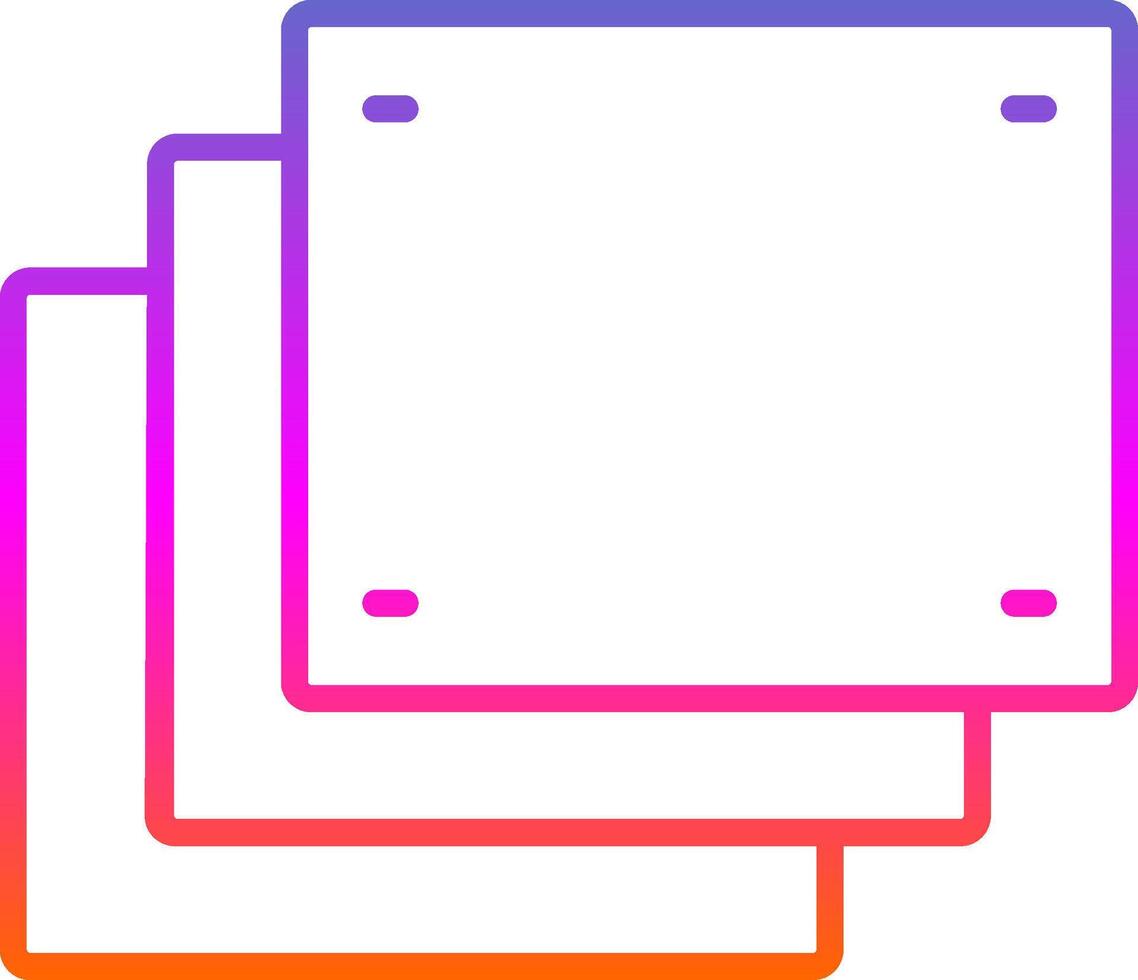 Foam Line Gradient Icon Design vector