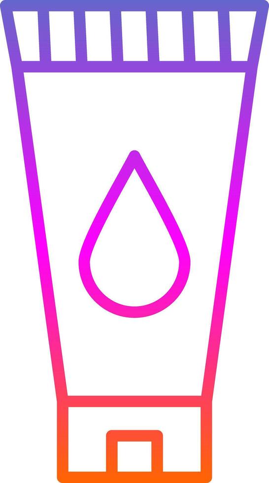 Face Wash Line Gradient Icon Design vector
