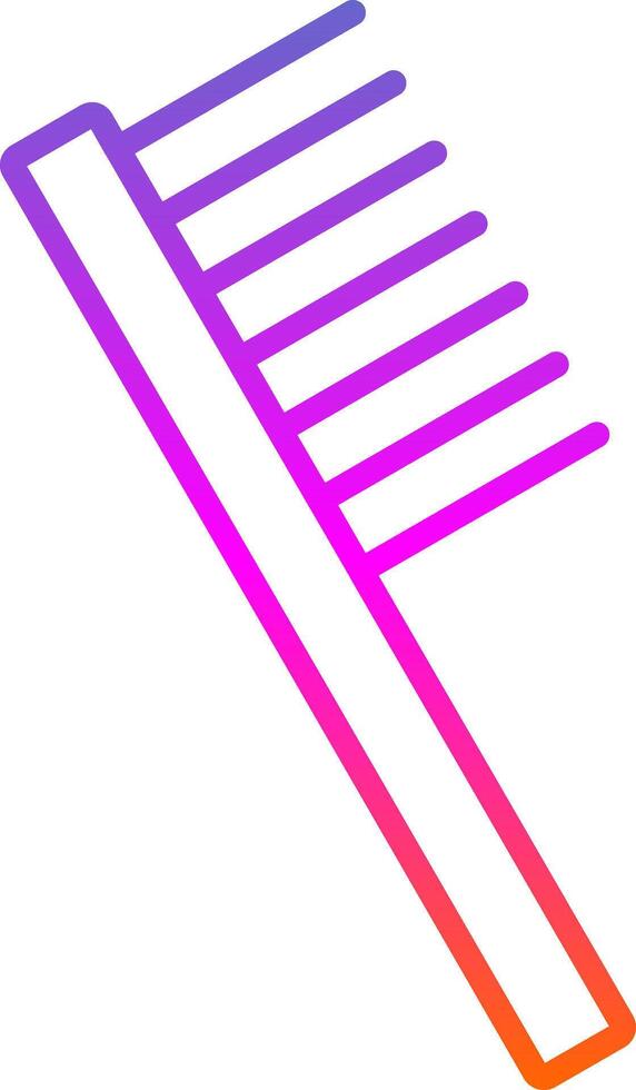 Comb Line Gradient Icon Design vector