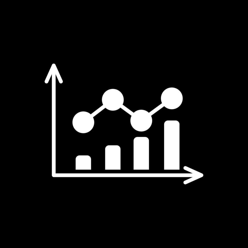 Keyword Rankings Glyph Inverted Icon Design vector