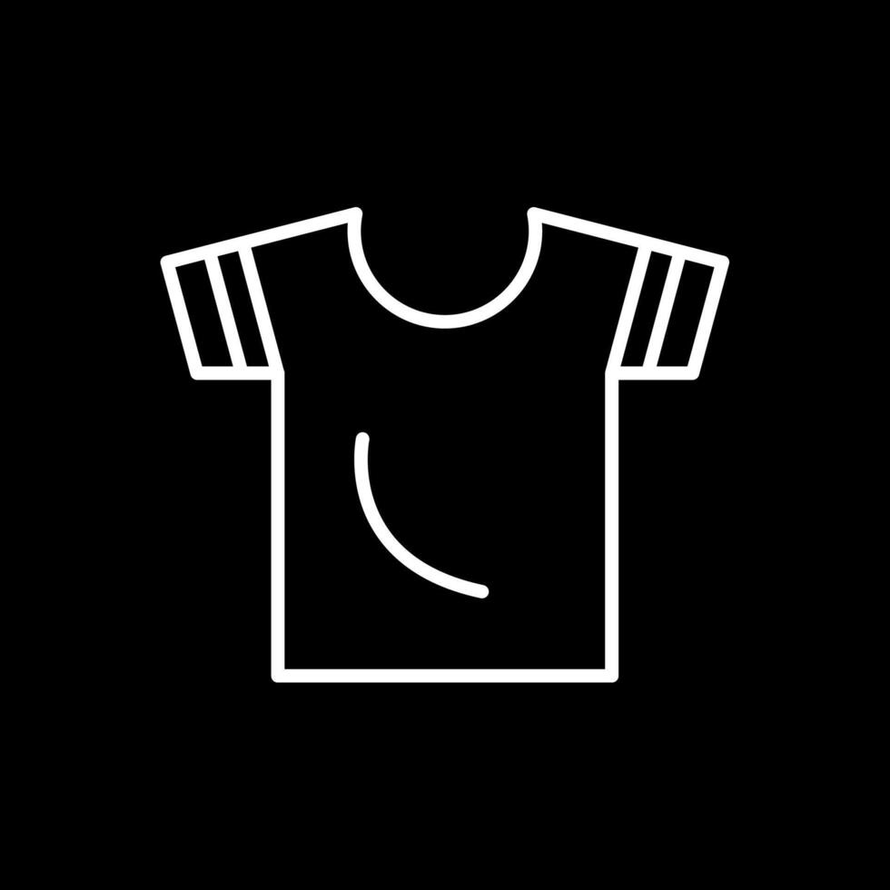 Shirt Line Inverted Icon Design vector