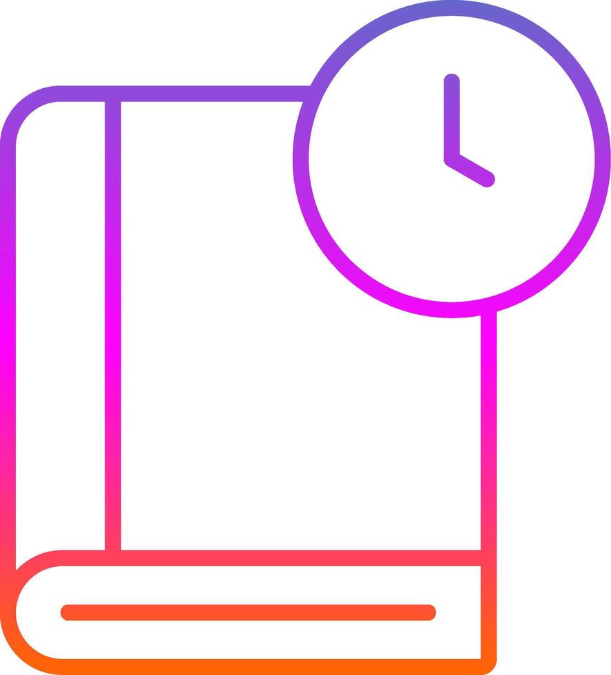 History Line Gradient Icon Design vector