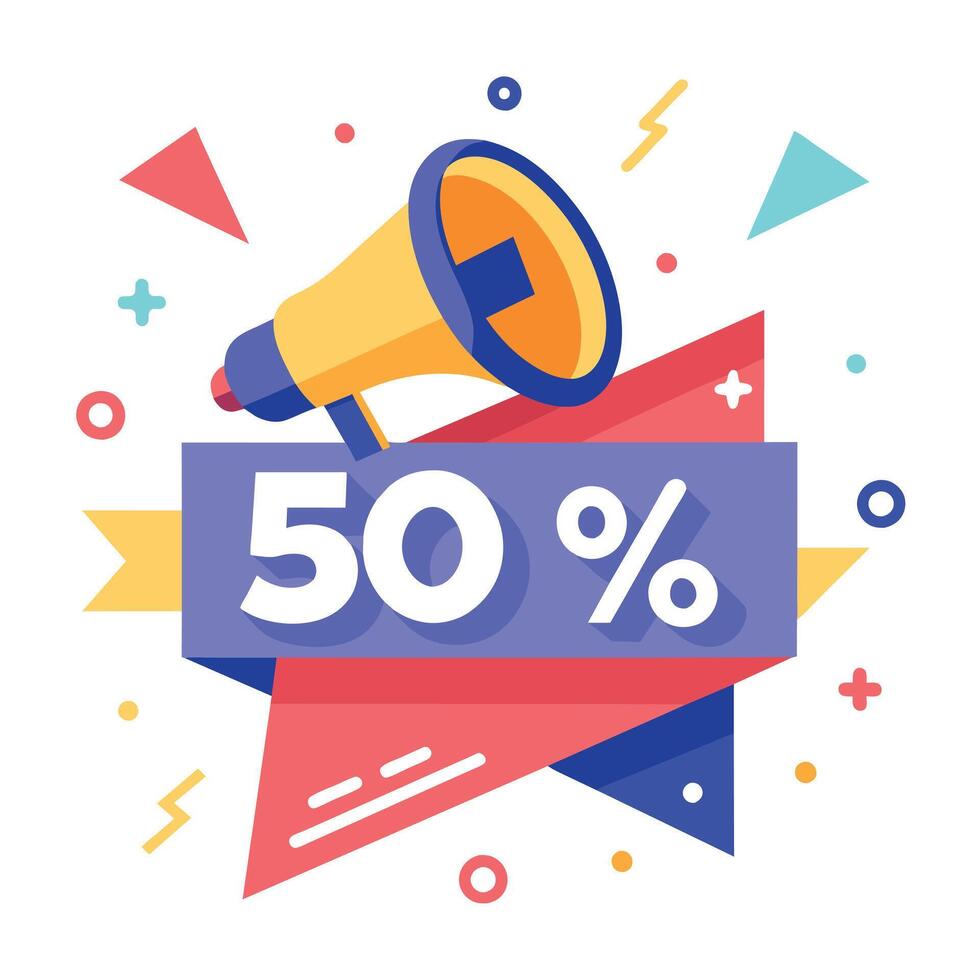 Offer sale Flat illustration vector
