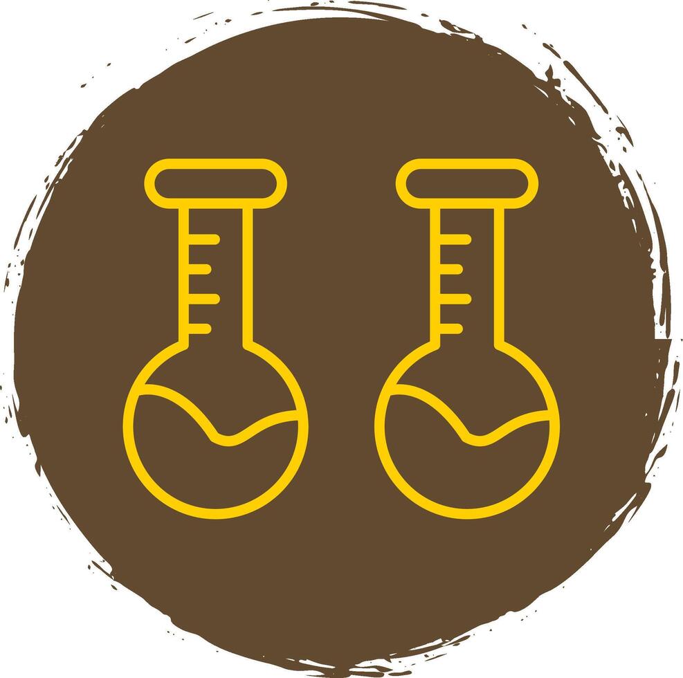 Volumetric Flask Line Gradient Icon Design vector