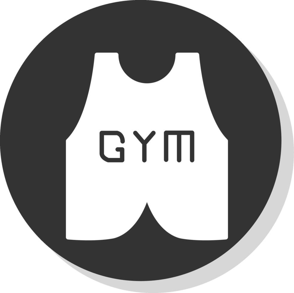 Vest Suit Glyph Shadow Circle Icon Design vector