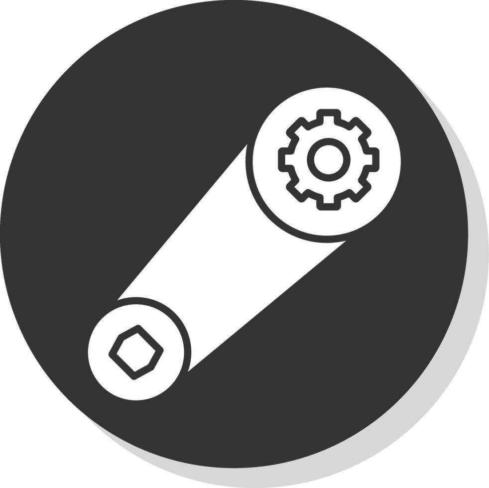 Belt Glyph Shadow Circle Icon Design vector