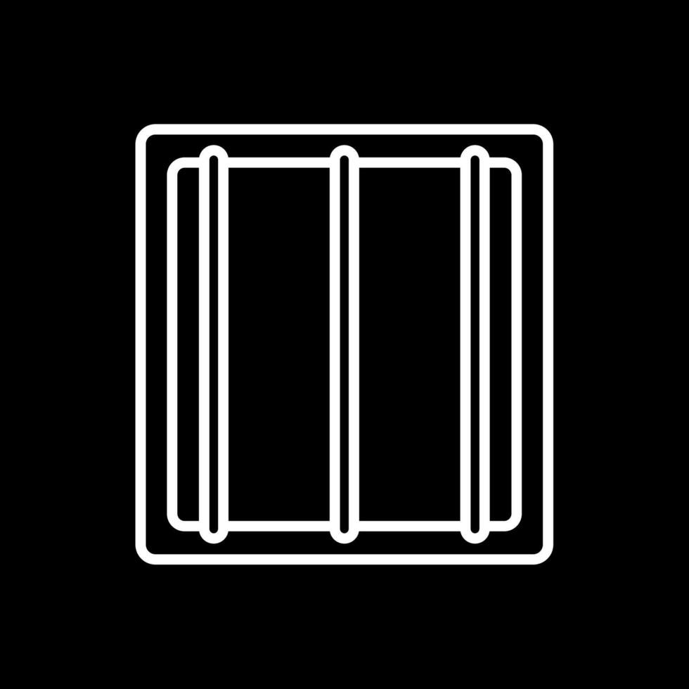 Jail Line Inverted Icon Design vector
