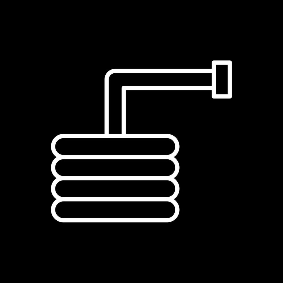 Water Hose Line Inverted Icon Design vector