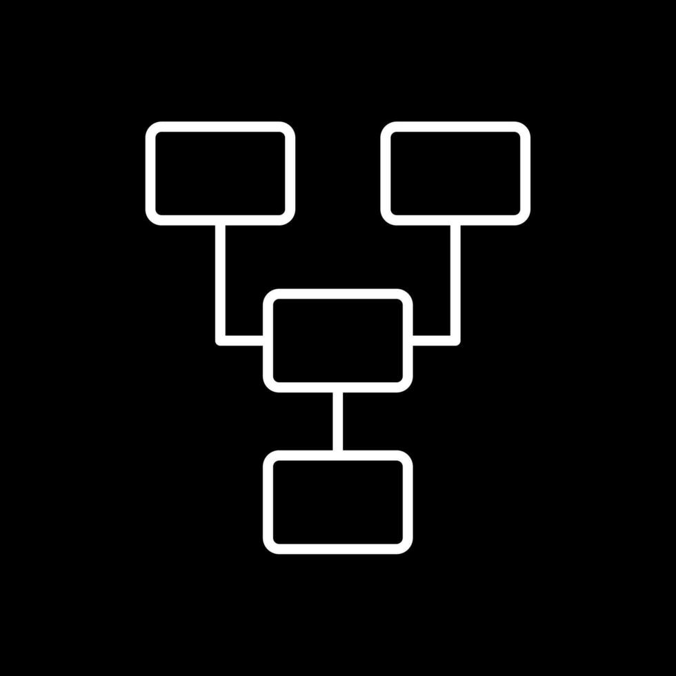 Organize Line Inverted Icon Design vector