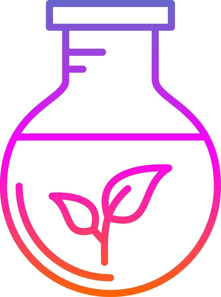 Green Chemistry Line Gradient Icon Design vector