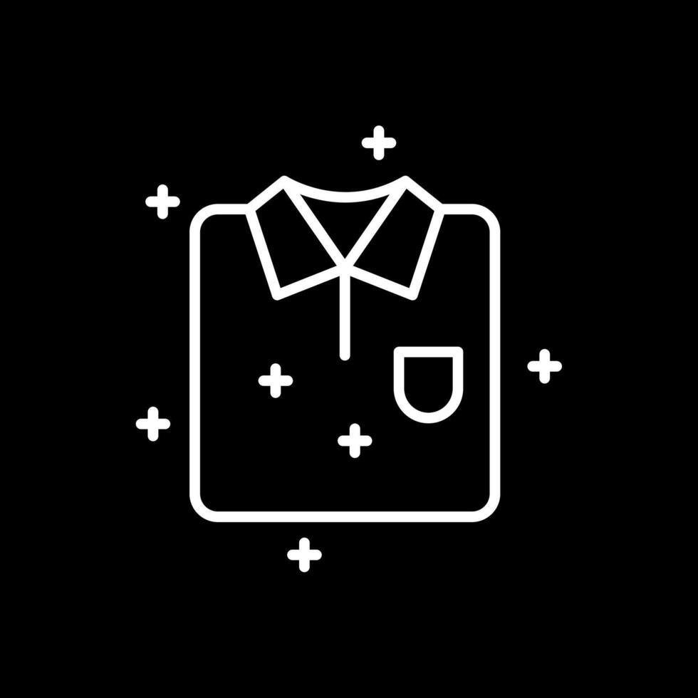 Shirt Line Inverted Icon Design vector