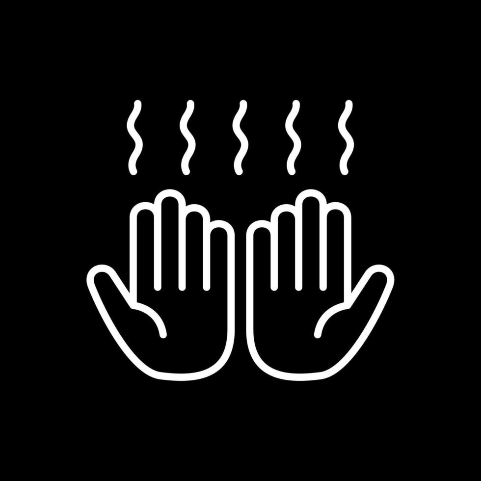 Hand Dryer Line Inverted Icon Design vector