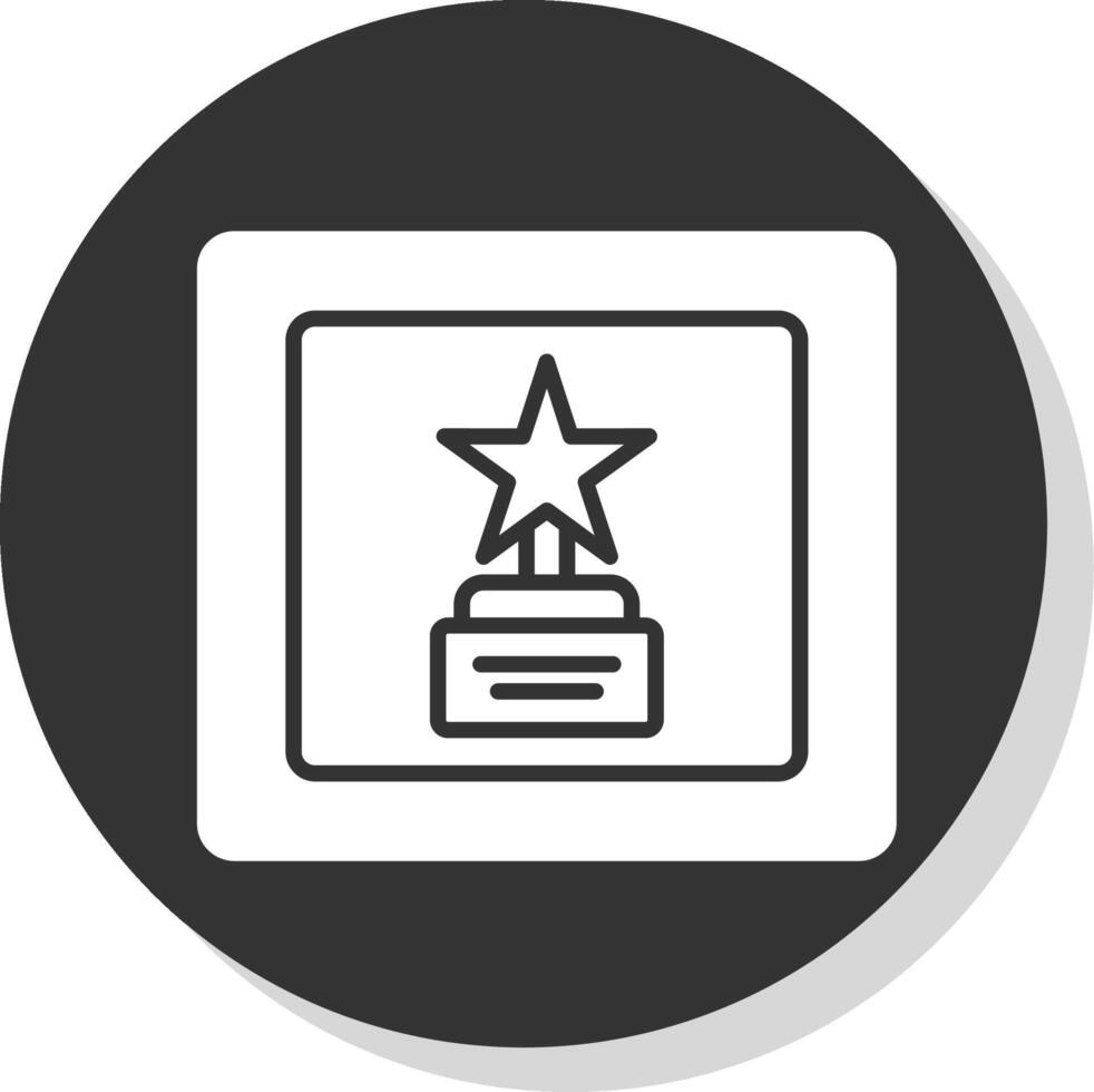 Frame Glyph Shadow Circle Icon Design vector