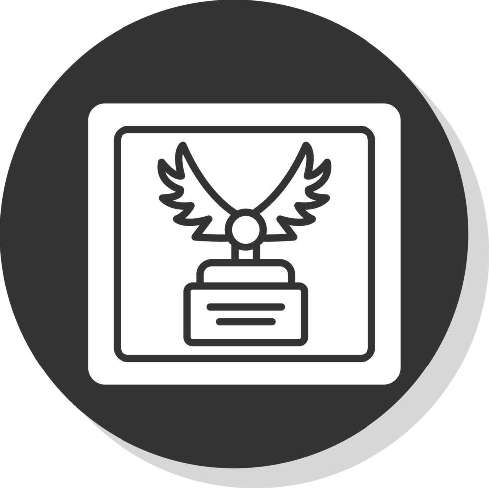 Frame Glyph Shadow Circle Icon Design vector