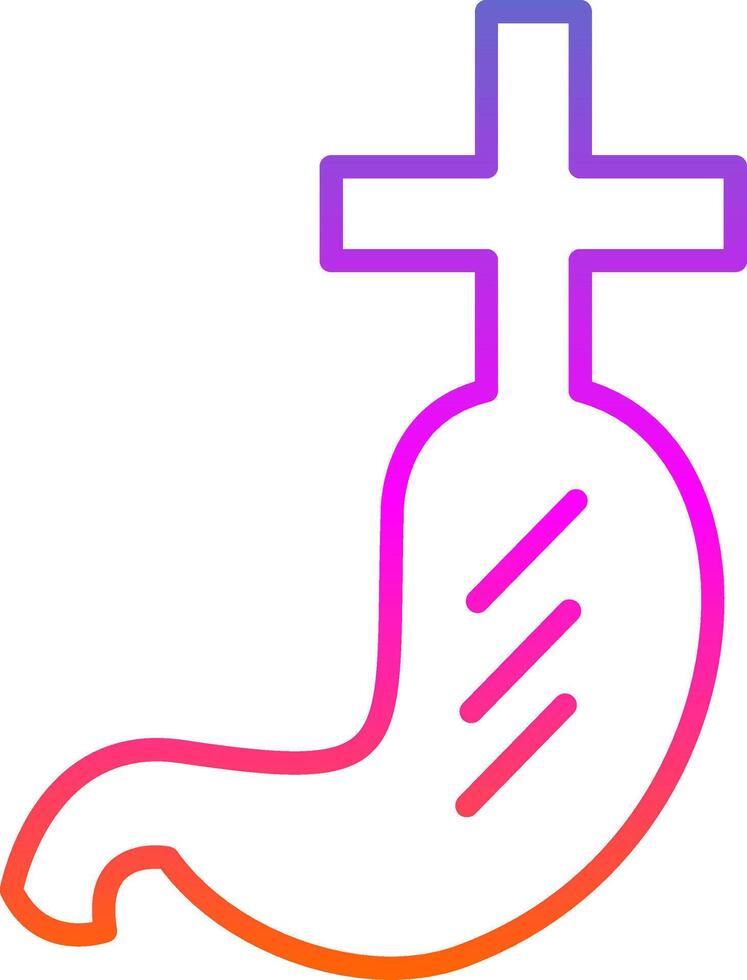 Gastroenterlogy Line Gradient Icon Design vector