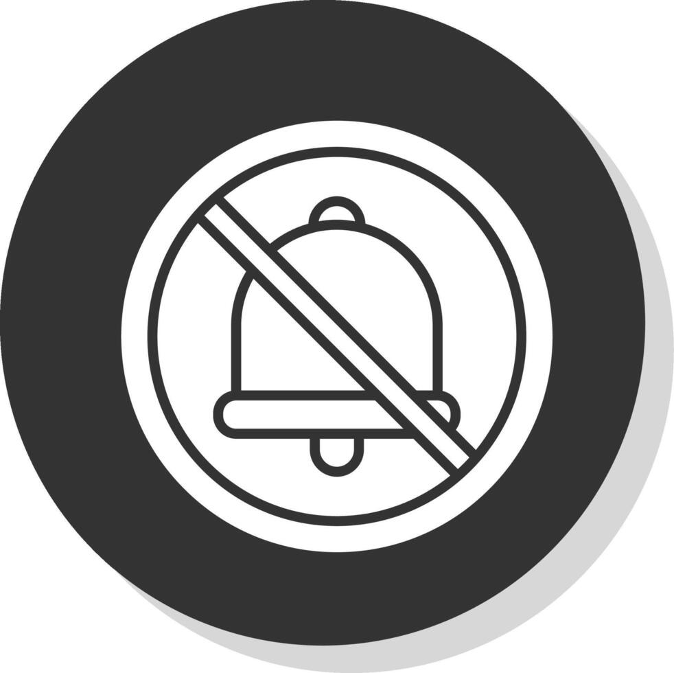Prohibited Sign Glyph Shadow Circle Icon Design vector