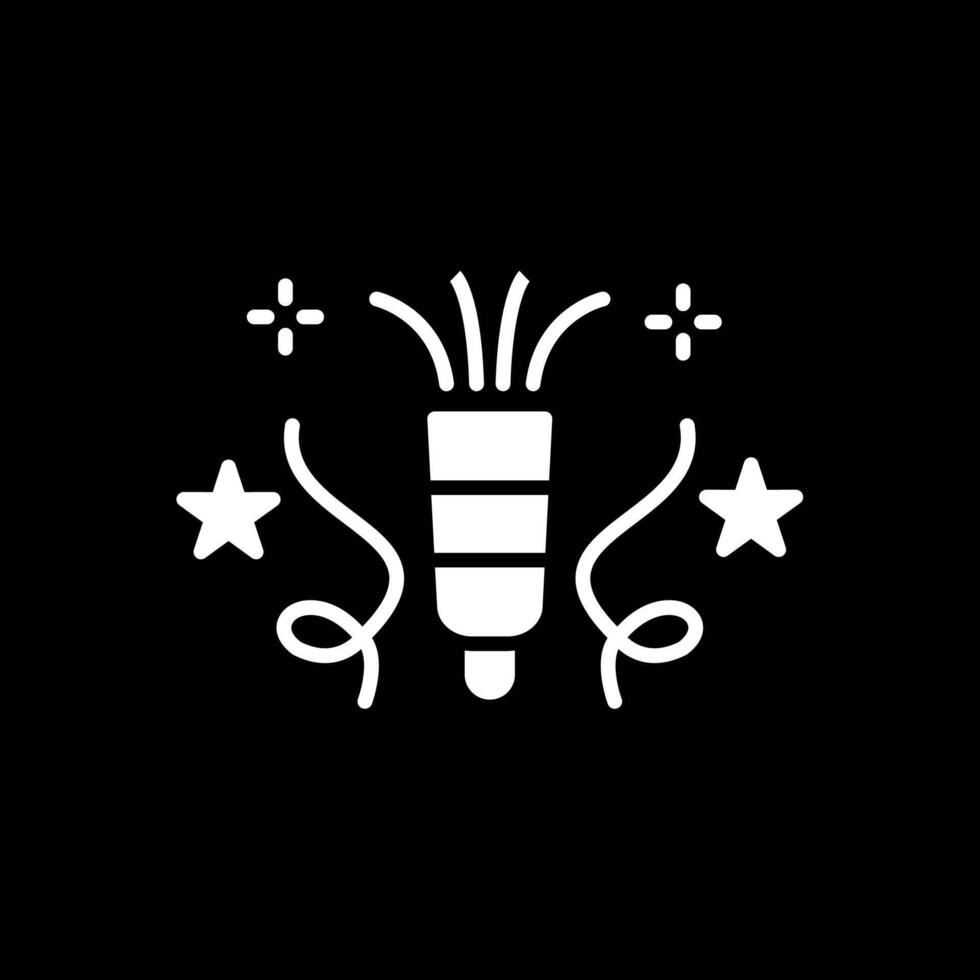 Blower Glyph Inverted Icon Design vector