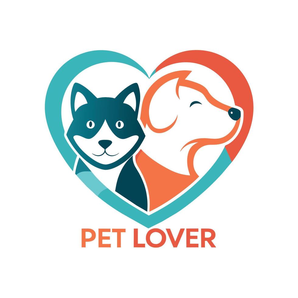 Pet shop logo illustration vector