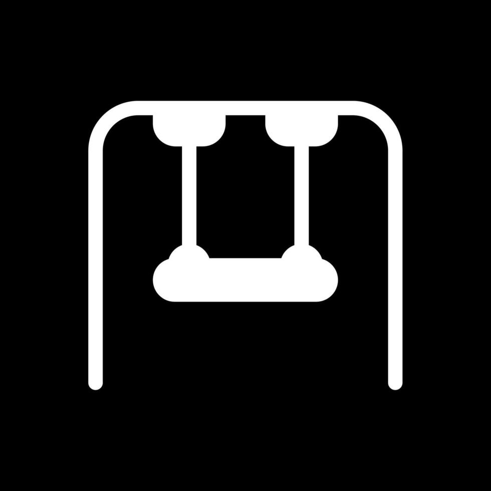 Swing Glyph Inverted Icon Design vector