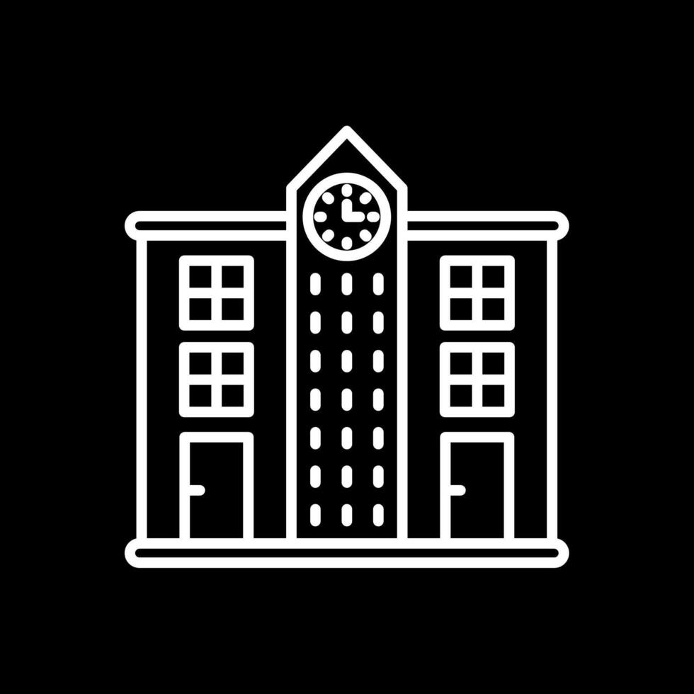 Skyscrapers Line Inverted Icon Design vector