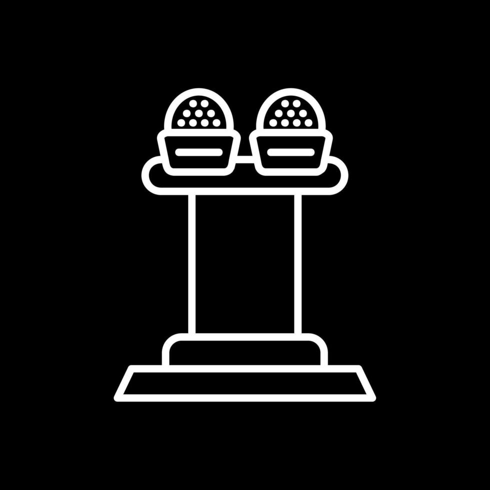 Press Release Line Inverted Icon Design vector