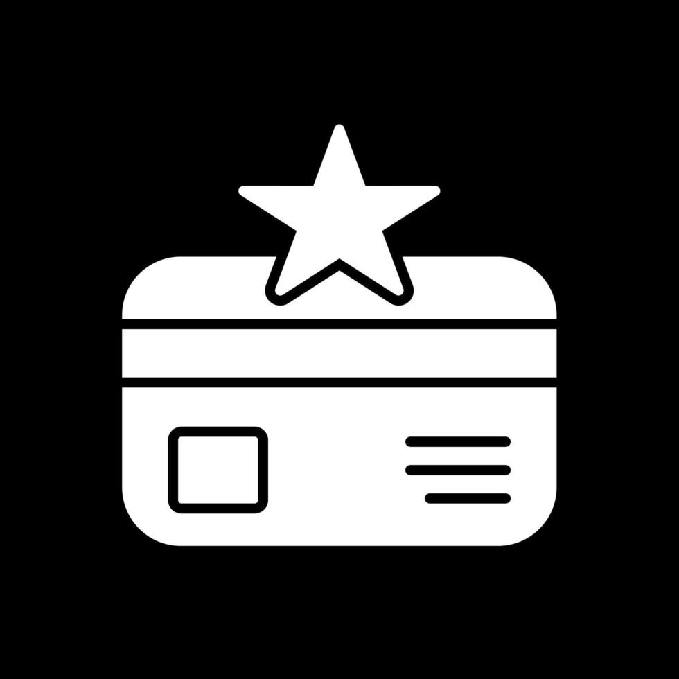 Loyalty Glyph Inverted Icon Design vector