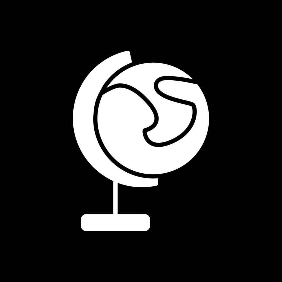 World Glyph Inverted Icon Design vector