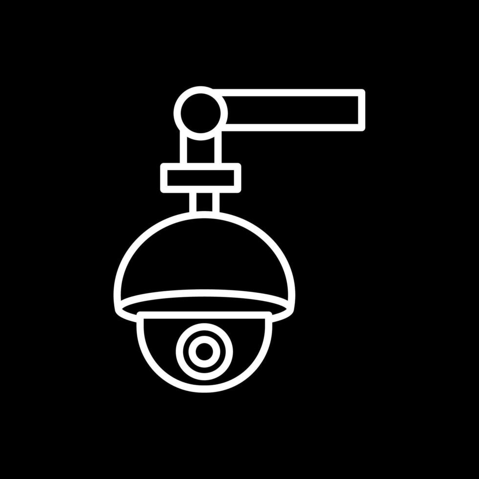 Security Camera Line Inverted Icon Design vector