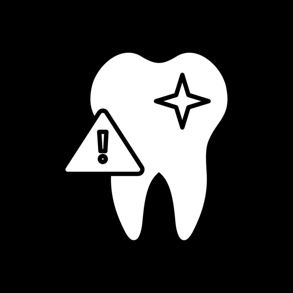 Information Glyph Inverted Icon Design vector