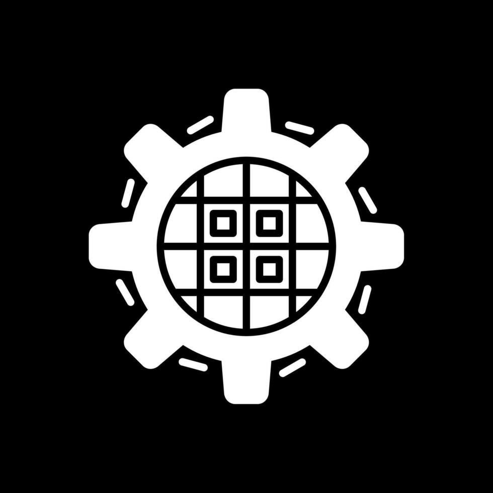 Kanban Glyph Inverted Icon Design vector