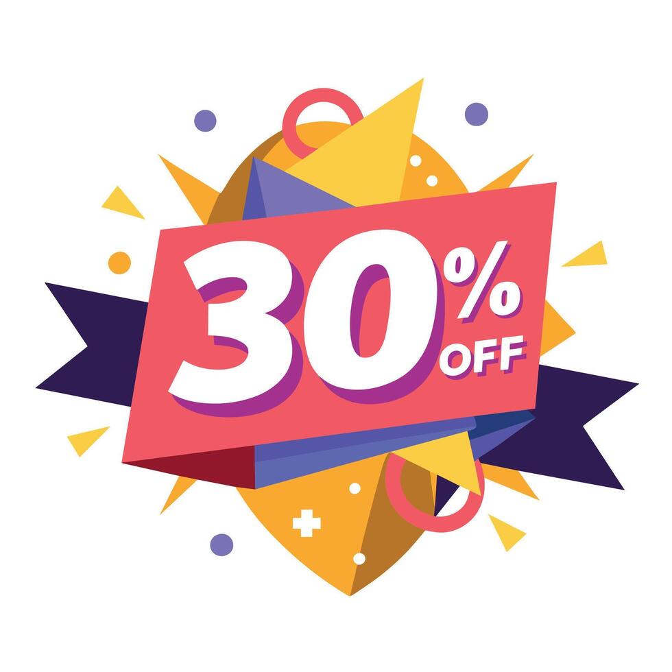 Offer sale Flat illustration vector